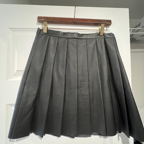 Oasis Dresses & Skirts - Oasis Pleather Pleated Skirt